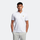 Men's Collar Logo Polo - White