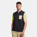 Men's Contrast Polo - Dark Navy