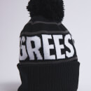 11 Degrees Branded Bobble Hat – Black/White/Charcoal