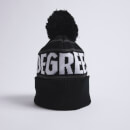 Branded Bobble Hat – Black/White/Charcoal