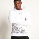 Placement Circuit Print Pullover Hoodie – White