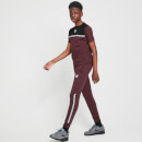 Taped Joggers – Mulled Red