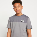 Junior Cut and Sew Poly Domino T-Shirt – Shadow Grey / Steel