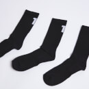Logo-Socken – dreimal schwarz