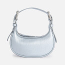 BY FAR Mini Soho Flat Grain Metallic Leather Bag