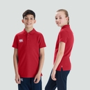 CANTERBURY WAIMAK POLO SHIRT KIDS FLAG RED