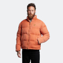 Men's Funnelled Puffer Jacket - Victory Orange