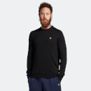Men's Golf Crew Neck Jumper - Jet Black