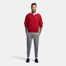 Men's Blousson Knitted Polo - Tunnel Red