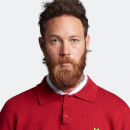 Lyle & Scott Men's Blousson Knitted Polo - Tunnel Red