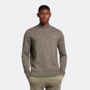 Lyle & Scott Men's Mouline Roll Neck Jumper - Khaki Smoke/Sediment