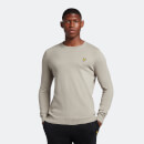 Men's Cotton Merino Crew Jumper - Khaki Smoke