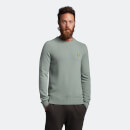 Men's Crew Neck Lambswool Jumper - Away Blue Marl