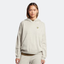 Women's Knitted Hoodie - Light Grey Marl