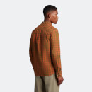 Men's Check Poplin Shirt - Victory Orange/Olive