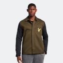 Men's Block Overshirt - Olive/Jet Black
