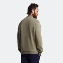 Men's Washed Mock Neck Sweatshirt - Olive