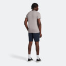Men's Sports Sweat Short With Contrast Piping - Dark Navy