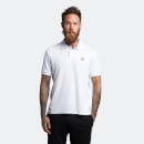 Men's Tonal Striped Polo Shirt - White