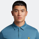 Men's Golf Contour Placket Polo Shirt - Azure