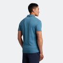 Men's Golf Contour Placket Polo Shirt - Azure