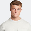 Men's Casuals Pocket Long Sleeve T-Shirt - Marble White