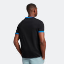 Men's Ringer T-Shirt - Jet Black/ Bright Blue