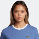 Women's Ringer T-shirt - Faded Cobalt