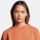 Women's Cropped Cupro Jersey T-Shirt - Rusted Orange