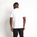 Chenille Applique Short Sleeve T-Shirt - White