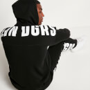 11 Degrees Unisex Large Logo Oversized Pullover Hoodie - Black