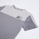 Camiseta Poly Cut and Sew Domino – Gris Sombra / Gris Vapor