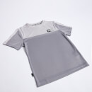 Domino-T-Shirt – basaltgrau/weißgrau