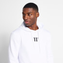 11 Degrees Central Logo Pullover Hoodie - White