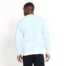 Sweatshirt mit Markenstreifen – tief himmelblau