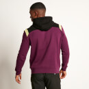 Cut and Sew Pullover Hoodie – Plum Purple/Black/Limeade