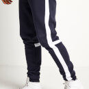 11 Degrees Cut and Sew Regular Fit Joggers - Navy/White