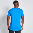 Grafik-T-Shirt muskelbetonend TALL – himmelblau