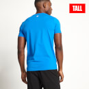Camiseta de manga corta Muscle Fit con gráfico pequeño – Azul
