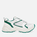 Steve Madden Women's Standout Faux Leather and Mesh Trainers
