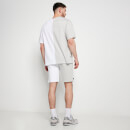 DUO Shorts – weiß/grau meliert