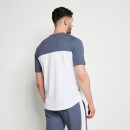 PLAY HARD T-Shirt – dunkelblaugrau/weiß/neonhellgrün