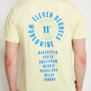WORLDWIDE X T-Shirt – blassgelb