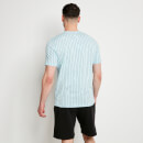 STRIPE V T-Shirt – Light Blue