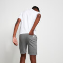 BOLD T-Shirt & Shorts Set – White / Charcoal Marl