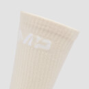 Chaussettes de tennis unisexes MP (lot de 3) – Marron foncé/Taupe clair/Crème