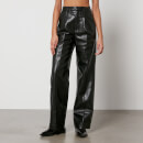 Anine Bing Carmen Faux and Recycled Leather Trousers
