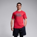 CANTERBURY LARGE LOGO SUPERLIGHT TEE AM RED