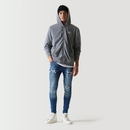 11 Degrees Sustainable Distressed Skinny Jeans - Mid Wash