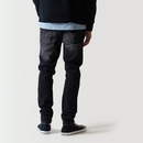 11 Degrees Sustainable Distressed Slim Tapered Jeans - Charcoal